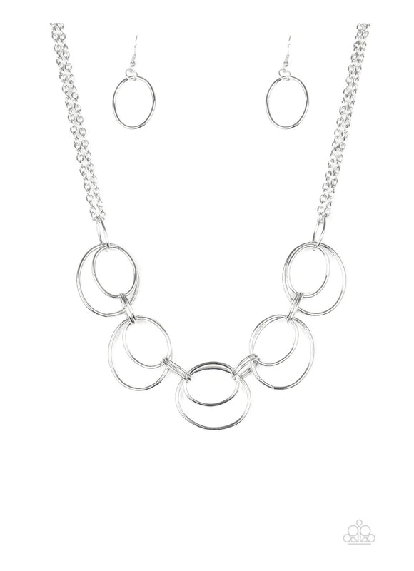 Urban Orbit Silver Necklace