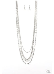 Pearl Pageant White Necklace