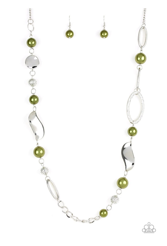 All About Me Green Necklace