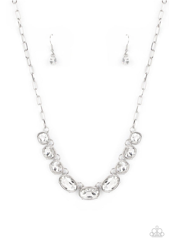 Gorgeously Glacier White Necklace