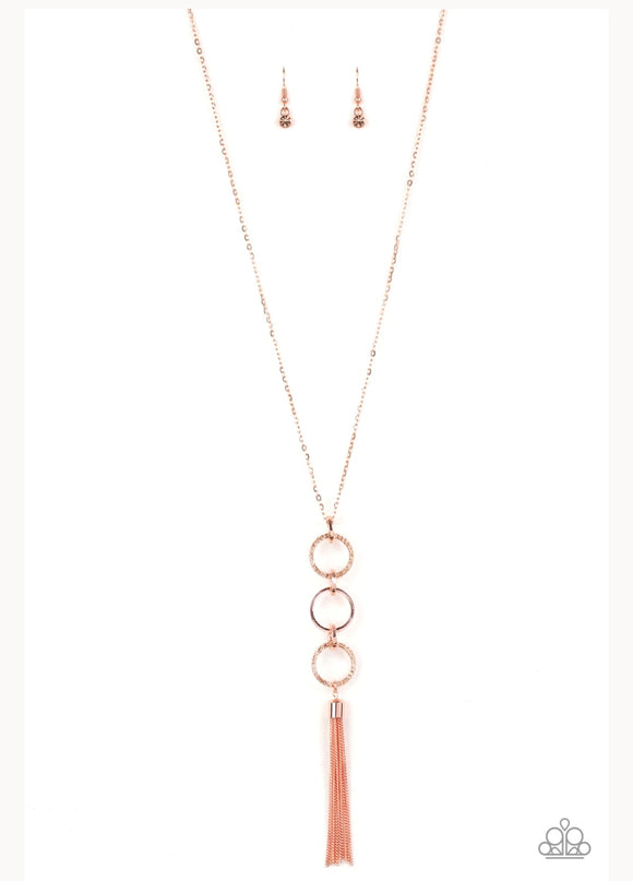 Diva In Diamonds Copper Necklace