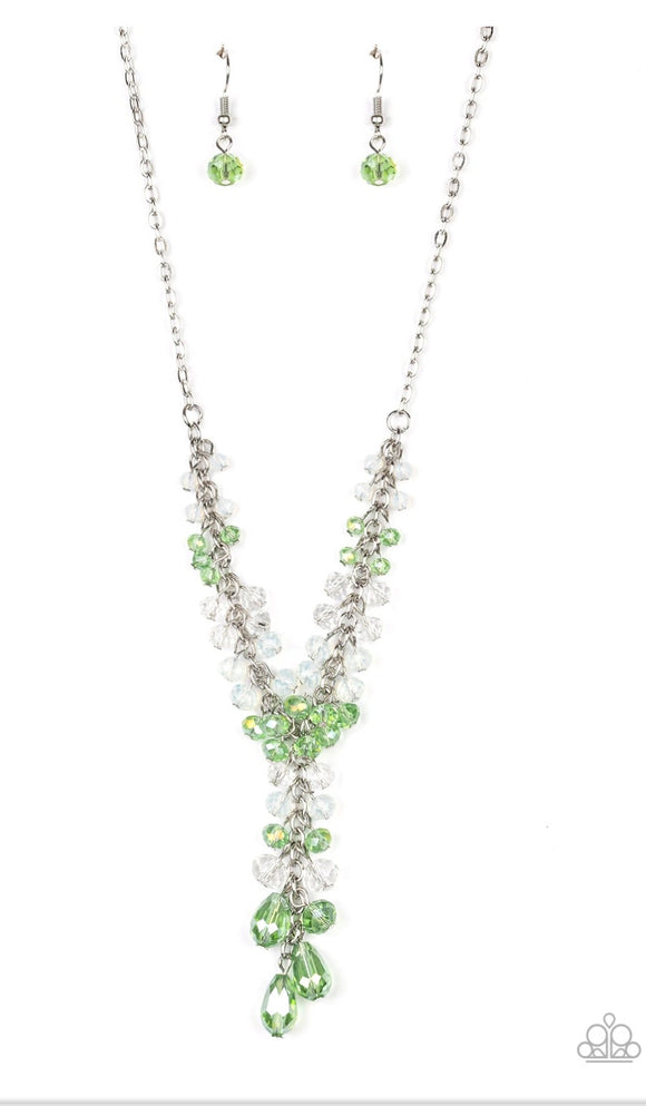 Iridescent Illumination Green Necklace