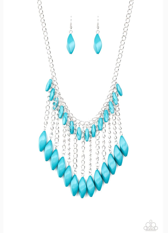 Venturous Vibes Blue Necklace