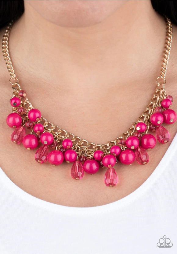 Tour De Trendsetter Pink Necklace