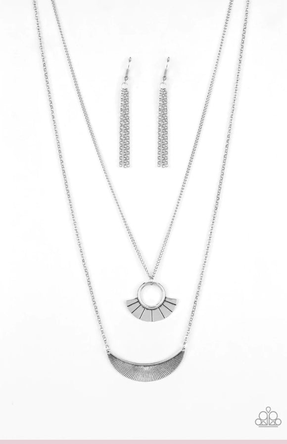 Tribel Trek Silver Necklace