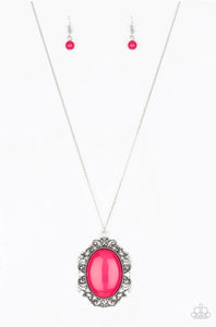 Vintage Vanity Pink Necklace